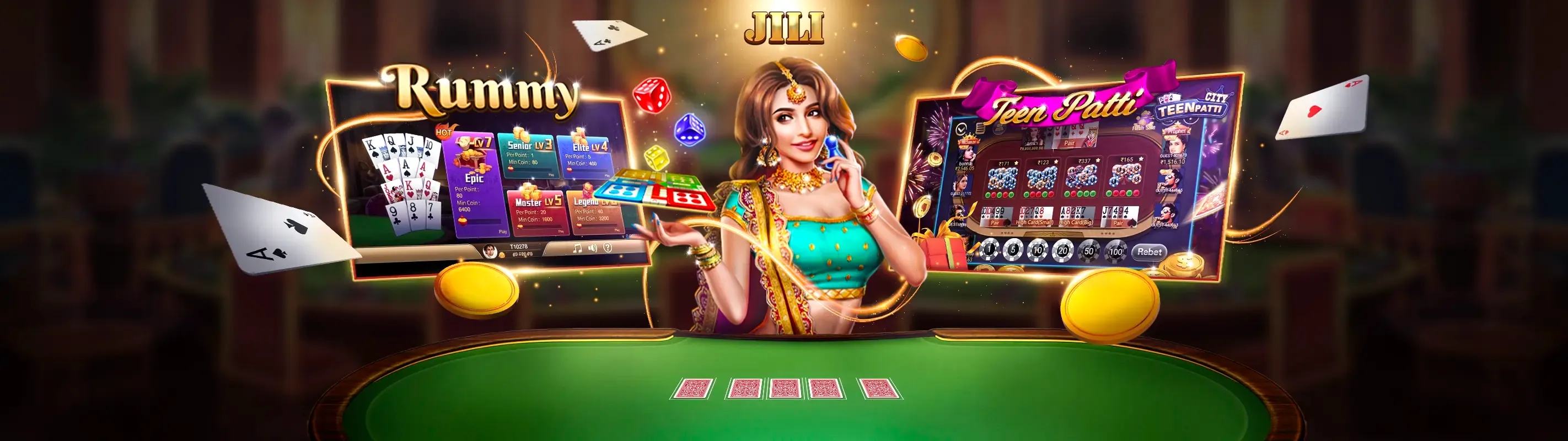 Hình ảnh bàn Baccarat với chip và người chơi đang tập trung